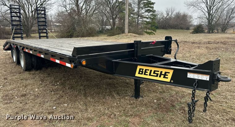 image for item EK0340 2023 Belshe DT255 equipment trailer