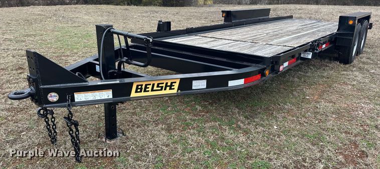 image for item EK0341 2023 Belshe TB14 tilt deck equipment trailer