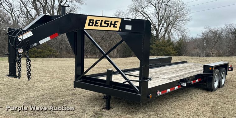 image for item EK0345 2023 Belshe TB16 tilt deck equipment trailer