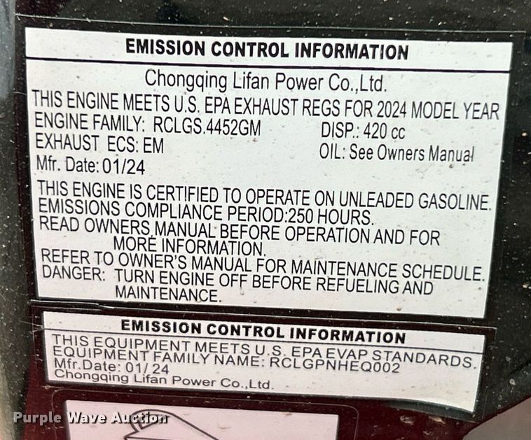 image for item EK2542 2024 Magnum GS18 pressure washer