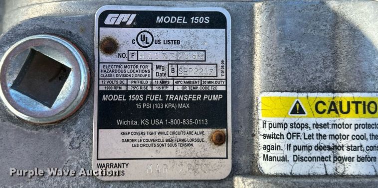 image for item EK2582 (2) auxiliary fuel tank