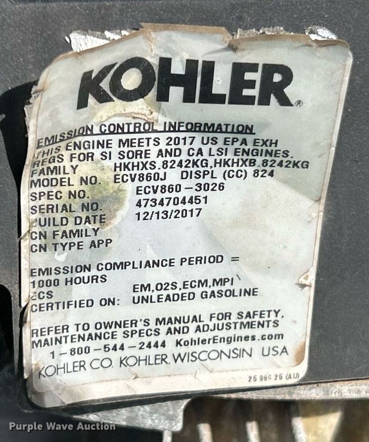 image for item EK2604 John Deere Z955M EFI ZTR lawn mower