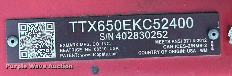 image for item EK2612 Exmark Turf Tracer X-Series ZTR lawn mower