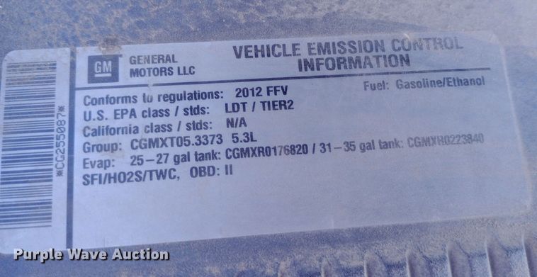 image for item EO0548 2012 Chevrolet  Avalanche Crew Cab pickup truck