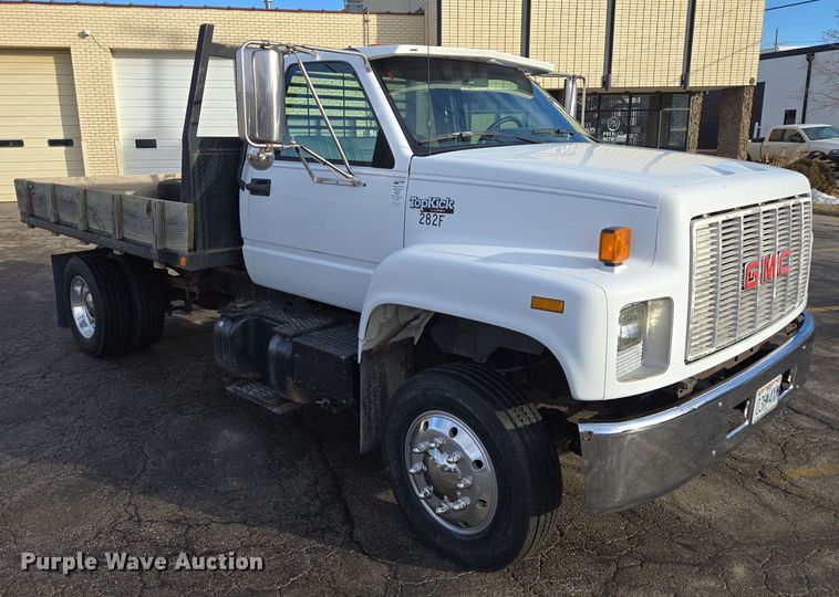 image for item EQ3942 1994 GMC Topkick C6500 dump flatbed truck