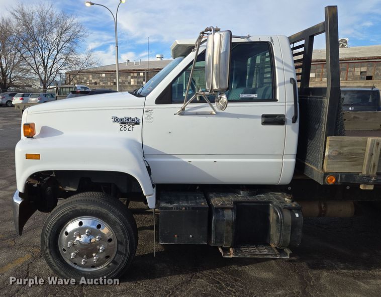 image for item EQ3942 1994 GMC Topkick C6500 dump flatbed truck