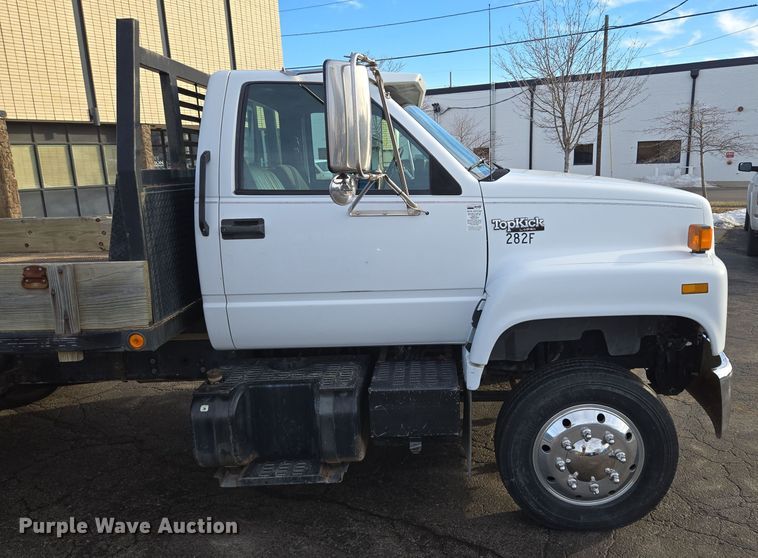 image for item EQ3942 1994 GMC Topkick C6500 dump flatbed truck