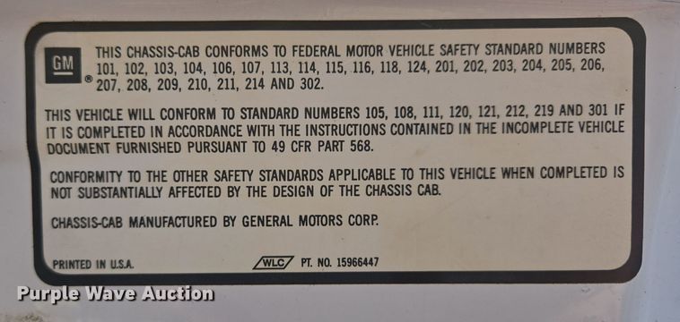 image for item EQ3942 1994 GMC Topkick C6500 dump flatbed truck