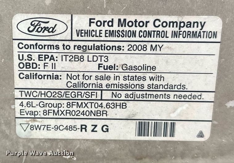 image for item ER4837 2008 Ford F150 SuperCrew pickup truck