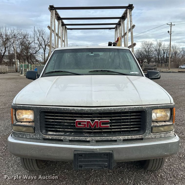 image for item ER4838 1997 GMC Sierra C2500 flatbed pickup truck