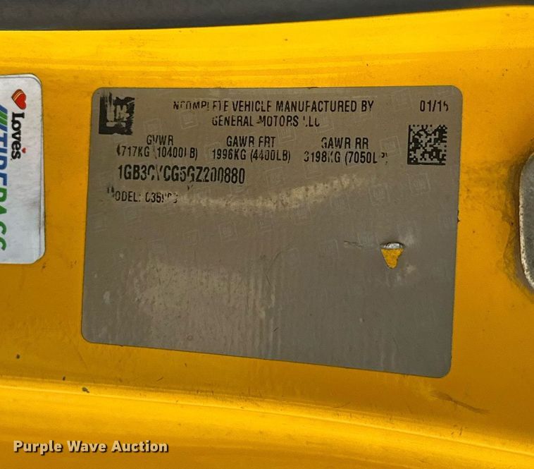 image for item ER4918 2016 Chevrolet Silverado 3500HD utility bed pickup truck