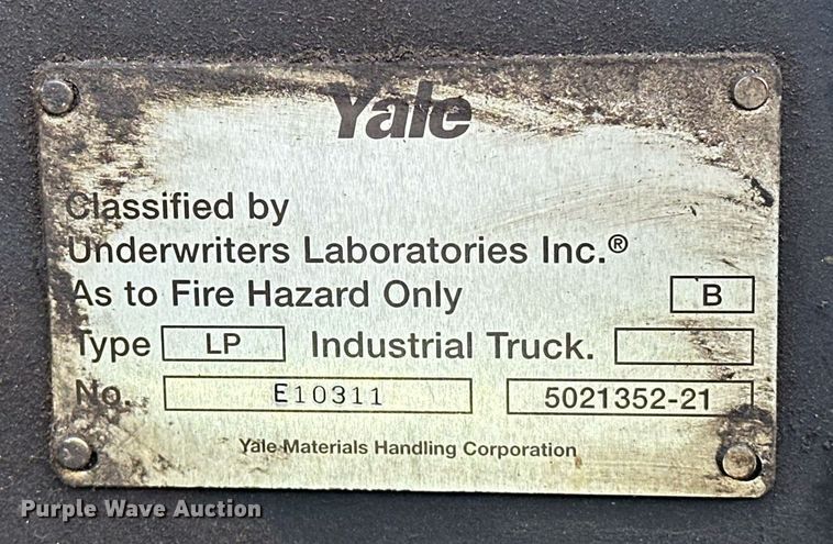 image for item ER4945 2000 Yale GLP065TGNUAE093 forklift