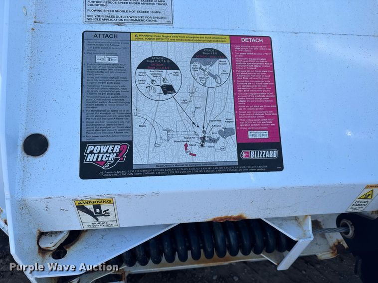 image for item LH9450 Blizzard 860 Speedwing snow plow