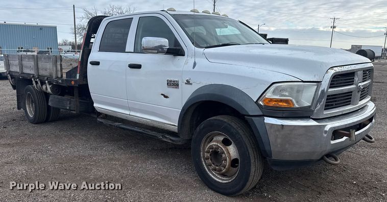 image for item LH9455 2011 Dodge Ram 4500HD Crew Cab flatbed truck