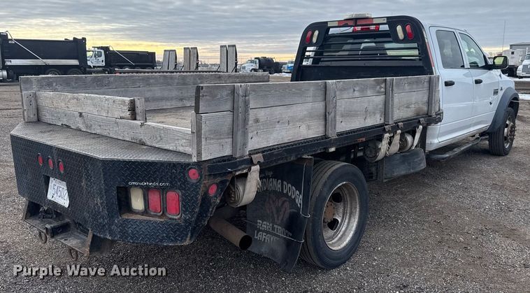 image for item LH9455 2011 Dodge Ram 4500HD Crew Cab flatbed truck