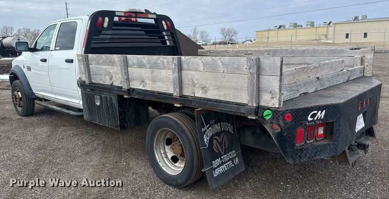 image for item LH9455 2011 Dodge Ram 4500HD Crew Cab flatbed truck