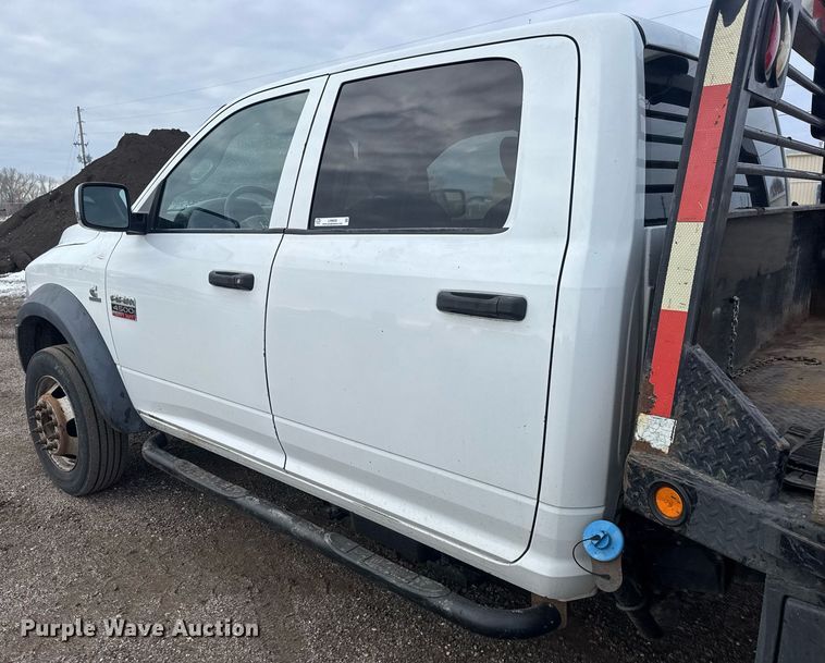 image for item LH9455 2011 Dodge Ram 4500HD Crew Cab flatbed truck