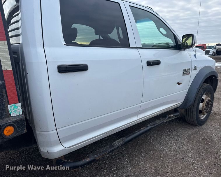image for item LH9455 2011 Dodge Ram 4500HD Crew Cab flatbed truck