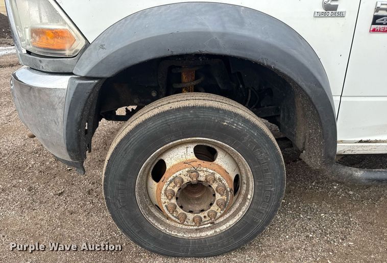 image for item LH9455 2011 Dodge Ram 4500HD Crew Cab flatbed truck