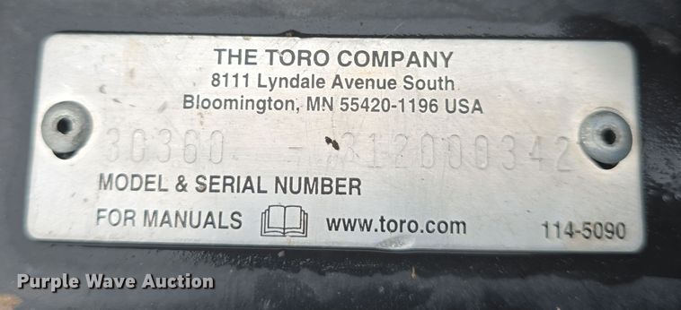 image for item NI9462 Toro Groundsmaster 7200 ZTR lawn mower