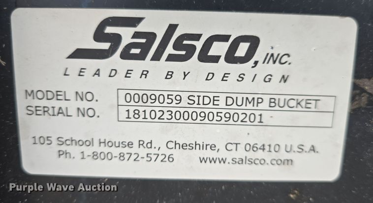 image for item NI9465 Salsco 009059 skid steer side dump bucket