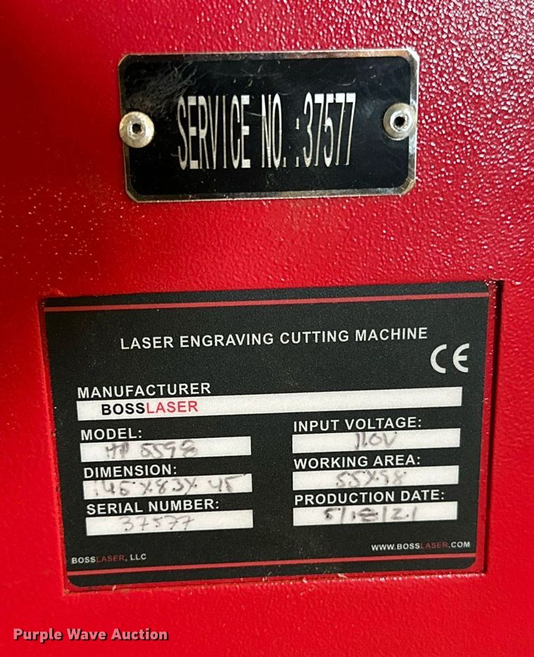 image for item NQ9166 Boss Laser HP5598 laser engraving cutting machine