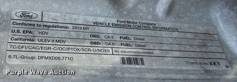 image for item OK9523 2013 Ford F350 Super Duty XL Crew Cab pickup truck