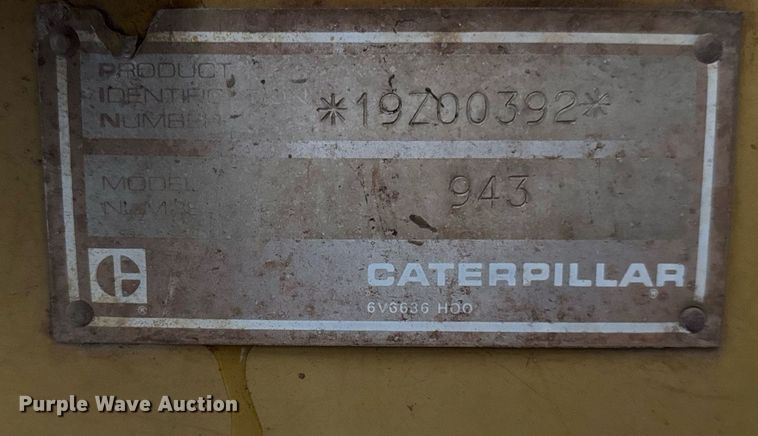 image for item DH9760 1986 Caterpillar 943 track loader