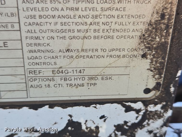 image for item DH9794 2008 International 4300 SBA 4X2 digger derrick truck
