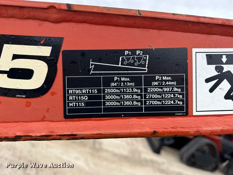 image for item DH9798 2012 Ditch Witch RT115 cable plow