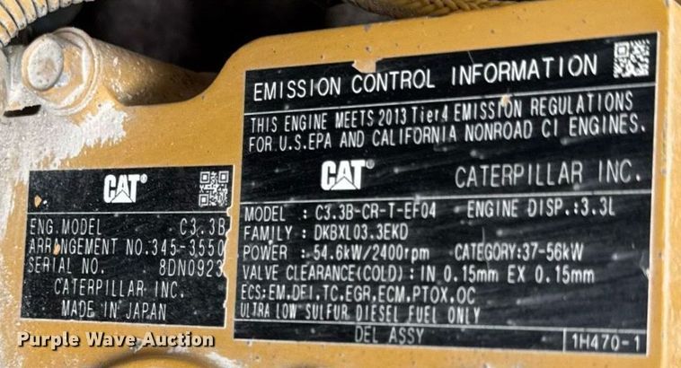 image for item DH9807 2014 Caterpillar 262D skid steer loader