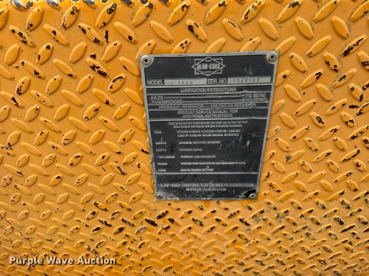 image for item DH9809 1998 Blaw-Knox RW-195D road widener