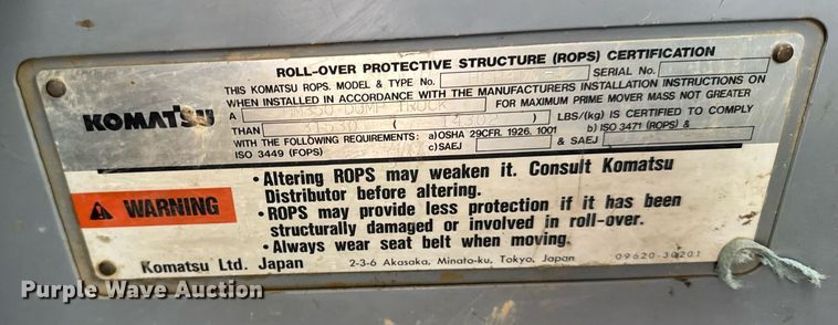 image for item DH9815 2005 Komatsu HM350-1 articulated haul truck