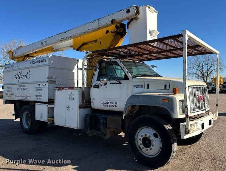 image for item DK7443 1995 GMC TopKick C6500 forestry bucket truck