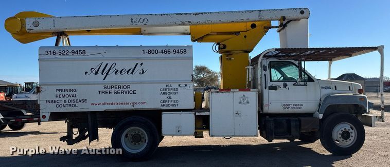image for item DK7443 1995 GMC TopKick C6500 forestry bucket truck
