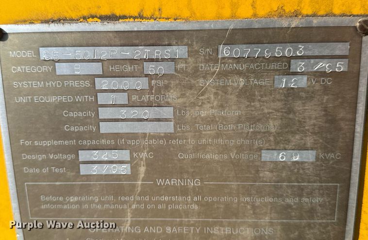 image for item DK7443 1995 GMC TopKick C6500 forestry bucket truck