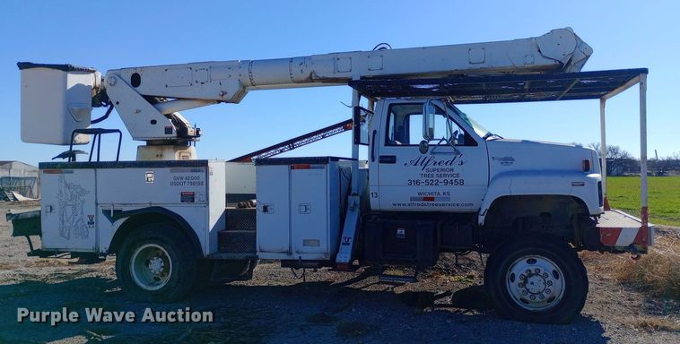 image for item DK7448 1993 GMC TopKick C6500 forestry bucket truck