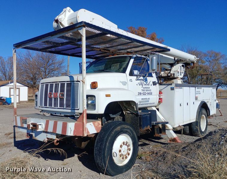 image for item DK7448 1993 GMC TopKick C6500 forestry bucket truck