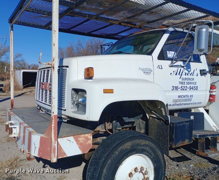 image for item DK7448 1993 GMC TopKick C6500 forestry bucket truck