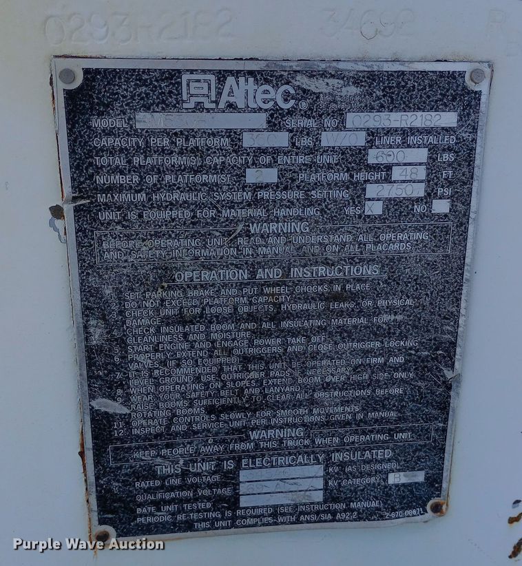 image for item DK7448 1993 GMC TopKick C6500 forestry bucket truck