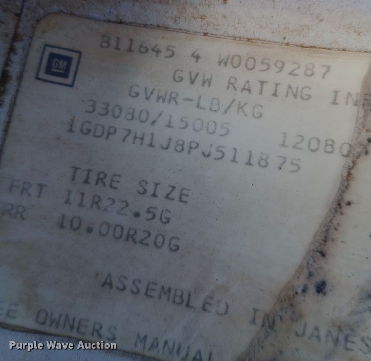 image for item DK7448 1993 GMC TopKick C6500 forestry bucket truck