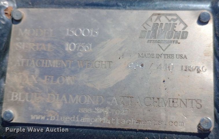 image for item DK7453 Blue Diamond  150015 skid steer log splitter