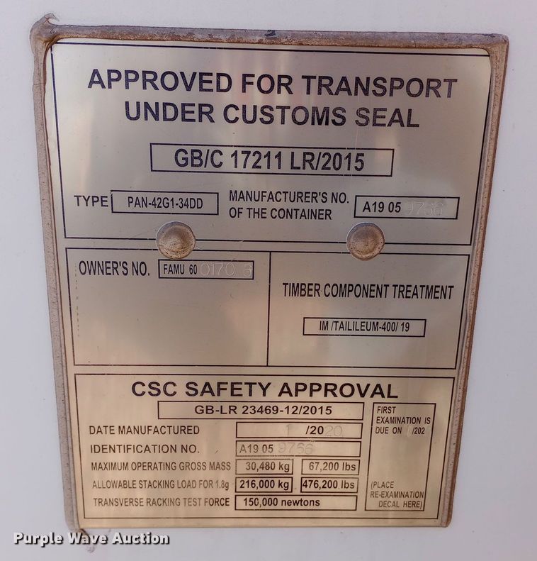 image for item DK7463 Shipping container 