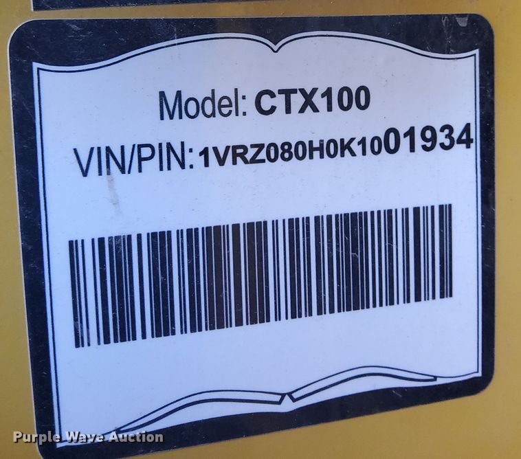 image for item DK7476 2019 Vermeer CTX100 compact utility loader