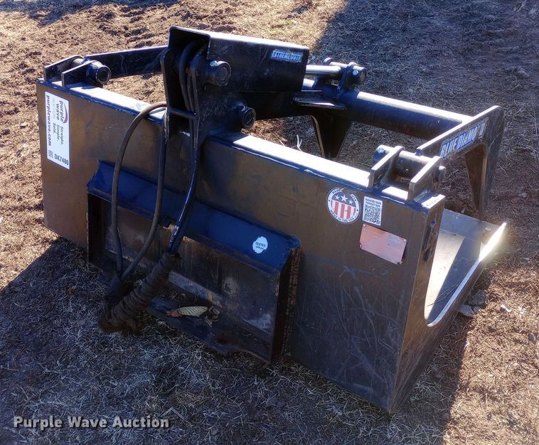 image for item DK7480 Blue Diamond 106035-25 compact utility loader grapple bucket