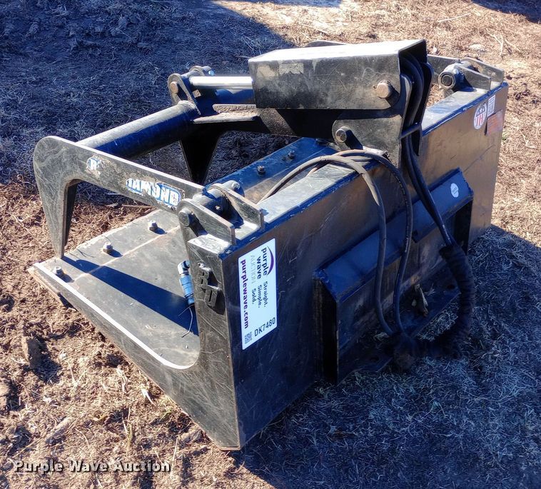 image for item DK7480 Blue Diamond 106035-25 compact utility loader grapple bucket