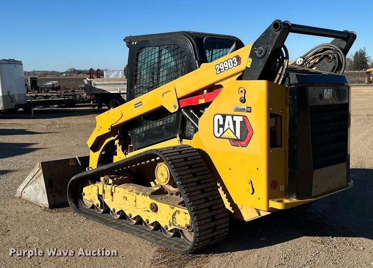 image for item DN0968 2020 Caterpillar 299D3 tracked skid steer loader