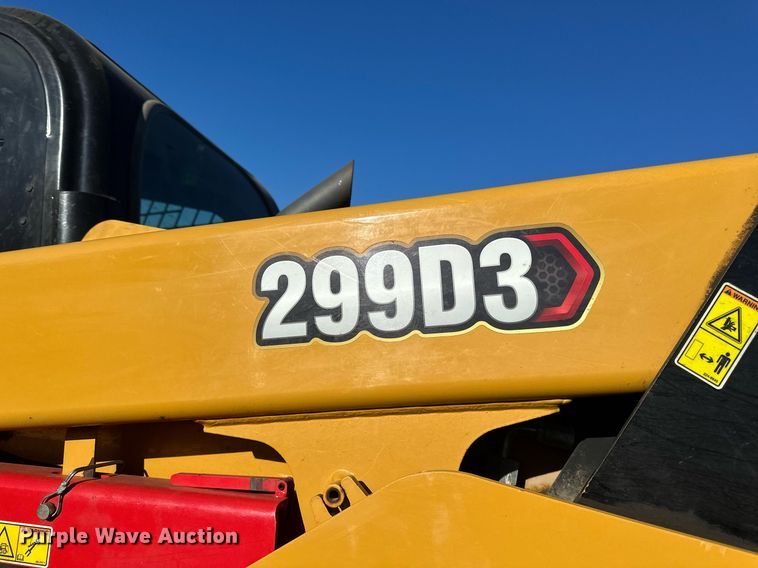 image for item DN0968 2020 Caterpillar 299D3 tracked skid steer loader