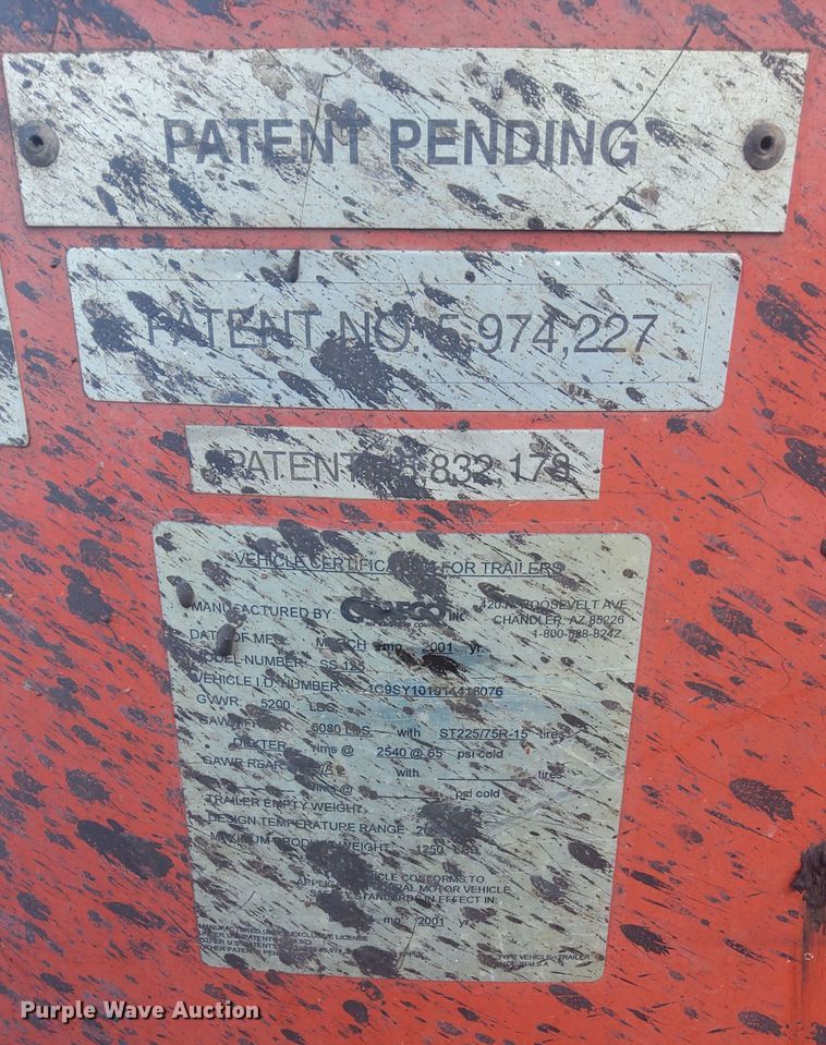 image for item DN0971 2001 Crafco SS125 melter applicator