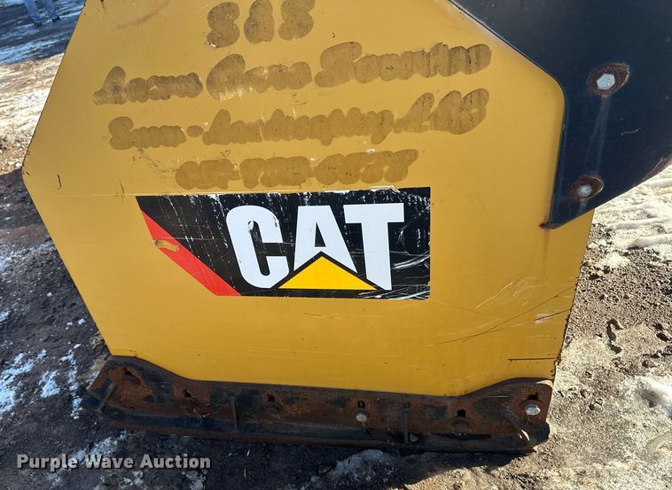image for item DN0976 Caterpillar skid steer snow pusher